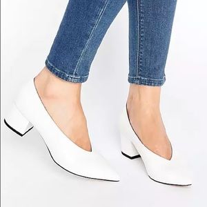 ASOS V-Shaped Pointed Toe Block Heels